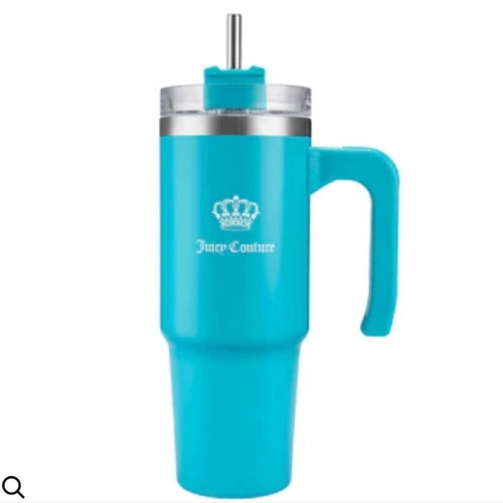 💙▪️Juicy couture▪️ Travel Style 40 oz TEAL Stainless Steel with Slide Lid &